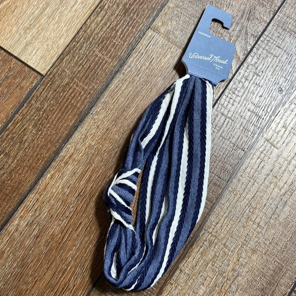Universal Thread Navy Stripe Headband Head Wrap New